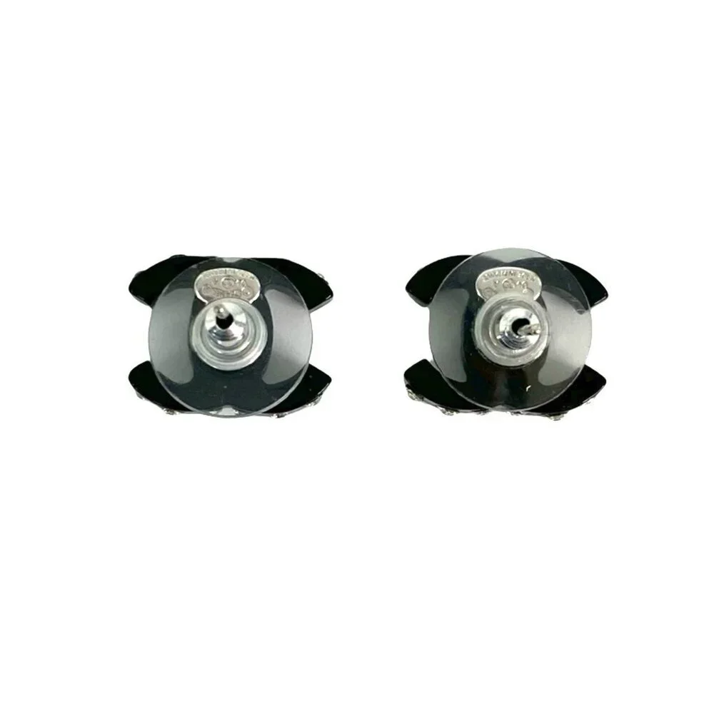 CHANEL Black Logo Earrings - Picture 5 of 5